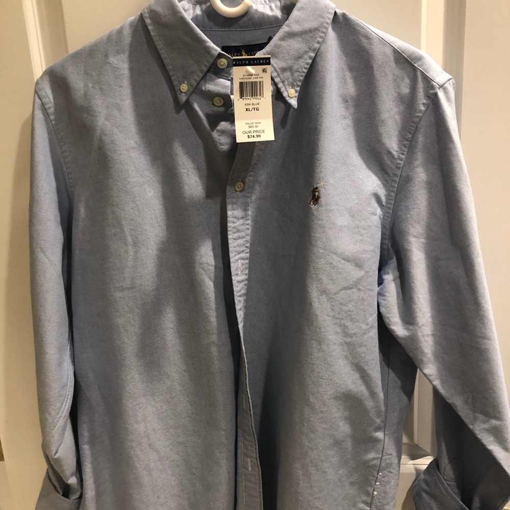 Ralph Lauren NWT women’s Oxford shirt blue